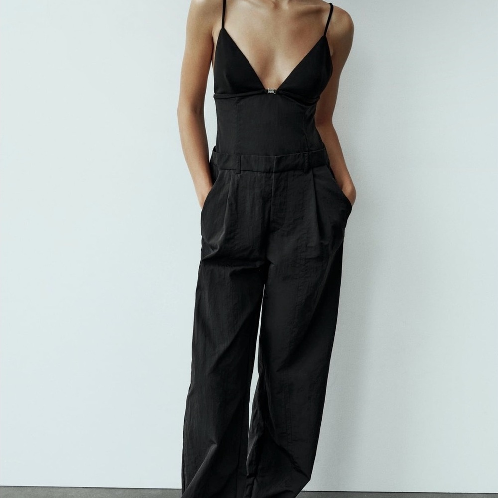 zara jumpsuit, size small, new with tags